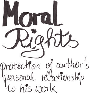 Moral rights: protection of author's personal relationship to his work
